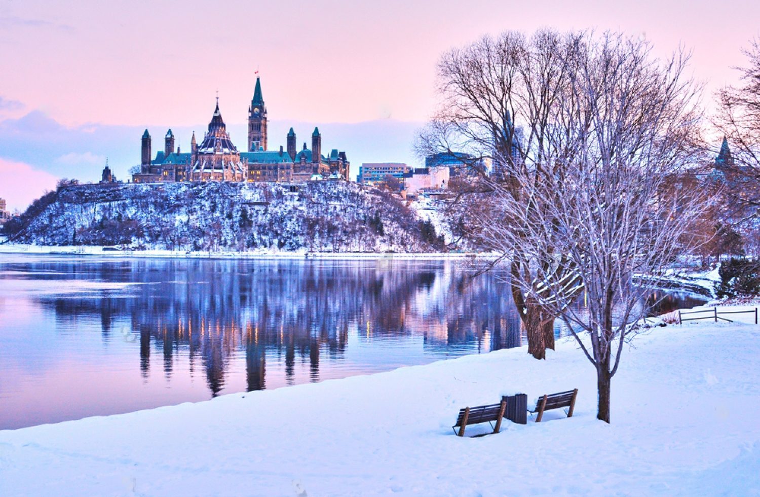 Vistas de Ottawa en invierno