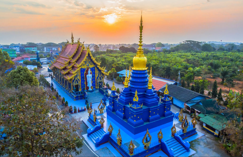 El Templo Azul. Chiang Rai o Wat Rong Seua Ten